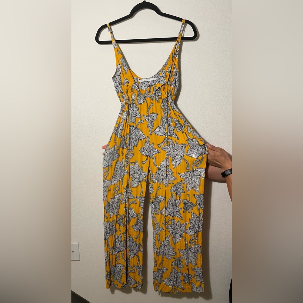Alia Blue yellow print jumpsuit